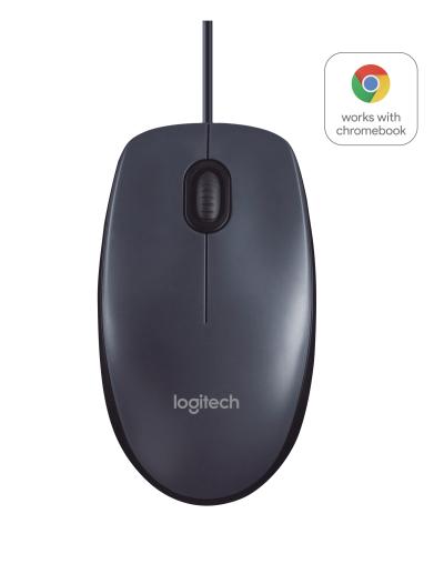 Logitech B100, Optical USB Mouse, Black OEM