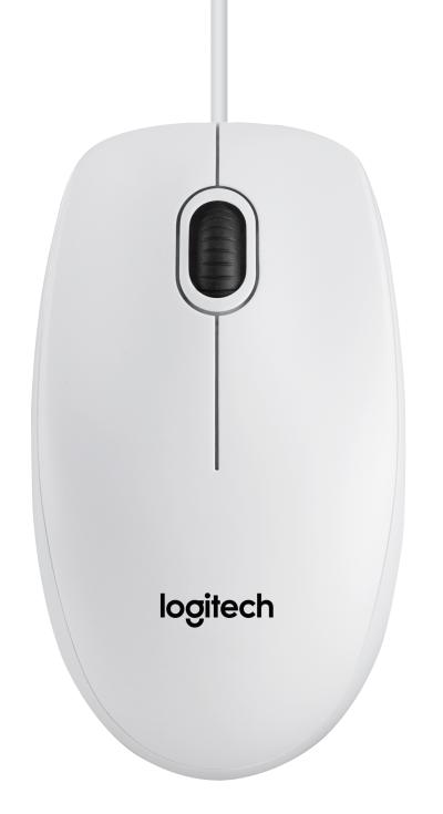 Miš Logitech B100 USB 800dpi, beli - optički