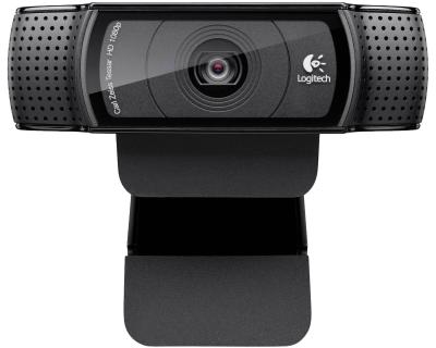 Logitech C920 HD Pro Webcam, Черный