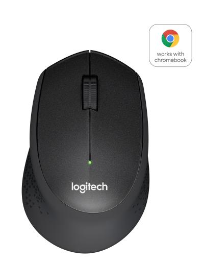 Logitech M330 Silent Plus Wireless мышь Черный