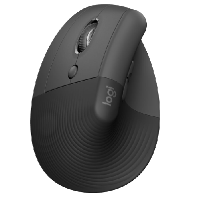 Logitech Lift Left Vertical Ergonomic Miš Sivi