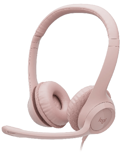 Logitech H390 ClearChat Comfort USB Headset Rose