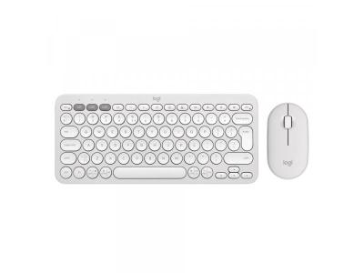 Logitech Pebble2 Combo Bežična tastatura + miš US, Bela