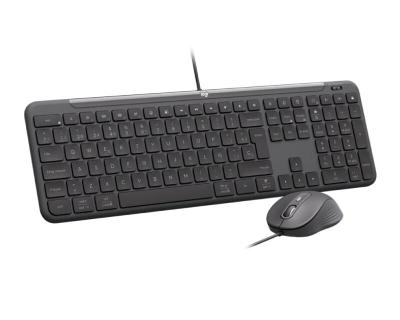 Logitech MK620 Signature Combo Komplet Žična tastatura Membranska i miš USB-C US, Graphite