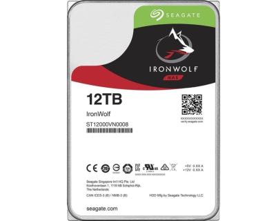 Seagate ST12000VN0008 Ironwolf hard disk 12TB 3.5" SATA III 256MB