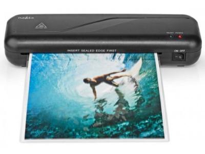 Nedis LAMI112BK4 Laminator aparat za plastifikaciju A4 230 mm/min, Crna