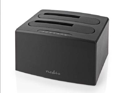 Nedis HDDUDB3210BK Dupli docking station za 2.5/3.5 SATA hard diskove USB 3.2 Kloniranje max 8TB