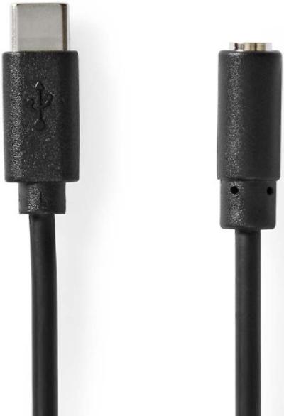 Nedis CCGL65960BK10 Adapterski kabl sa USB-C muški sa 4-pinom 1m, Crni