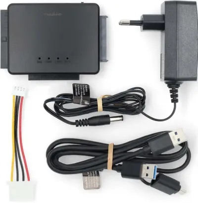 Nedis HDADIS110BK Set adapter USB3.2 za 2.5-3.5 HDD IDE + SATA Adapter