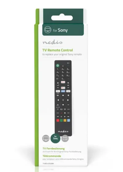Nedis TVRC45SOBK Univerzalni daljinski upravljač za Sony Amazon Prime/Disney+/Netflix/YouTube