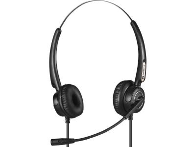 Sandberg Pro Stereo 126-30 Slušalice sa mirkofonom USB+RJ9/11 crne, Crne