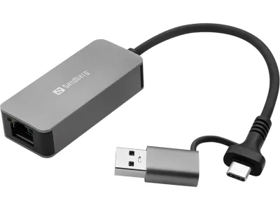 Sandberg 136-68 USB adpater USB-C/A na RJ-45