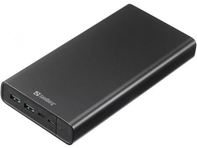 SANDBERG PD100W Eksterna baterija Powerbank USB-C 38400, Crna