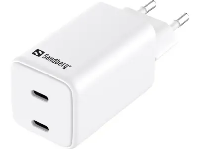 Sandberg 441-56 USB-C home charger Dual USB-C PD 65W