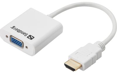 Sandberg 508-69 Adapter-konvertor HDMI - VGA beli, Beli