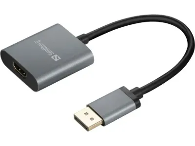 Sandberg 509-19 адаптер DisplayPort-HDMI, DisplayPort 1.4 «папа» HDMI 2.0 «мама», 4K