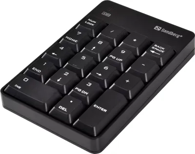 Sandberg 630-05 Numerička tastatura Bežična, Crna