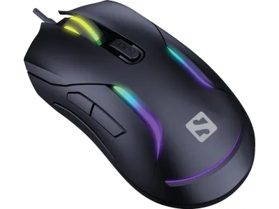 Sandberg LightFlow 6D Gaming miš Multi color LED, Crni