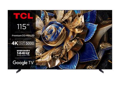 TCL X955 smart TV 115" 5000 nits QLED Pro Onkyo 6.2.2 Hi-Fi system Google TV, black