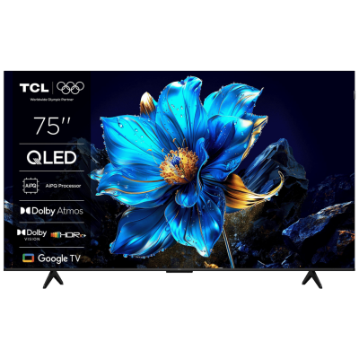 TCL 75P7K Smart QLED P7K UHD TV 75" Google TV, black