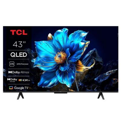 TCL 43T69C QLED 4K UHD Google TV, 43" television, black