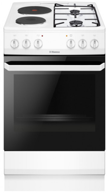 Hansa FCMW58049 газовая плита, 4 конфорки, белая