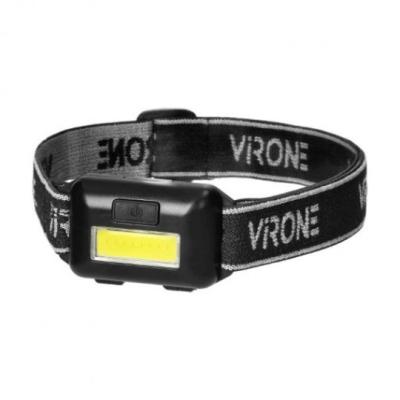 Virone LT-7 Baterijska LED lampa za glavu 3 x AAA 1W 6000K, Crna