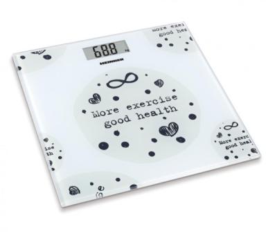 Heinner HBS-150MSJ Personalna vaga Staklo, Bela