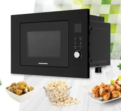 Heinner HMW-BI2360BK Ugradna mikrotalasna 23l 800W 100W Grill, Crna