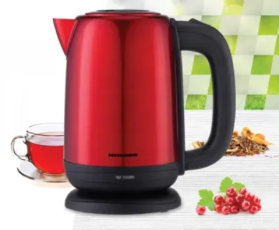 Heinner HEK-2200RDSS электрический чайник, 1.7L, 2200W, красный