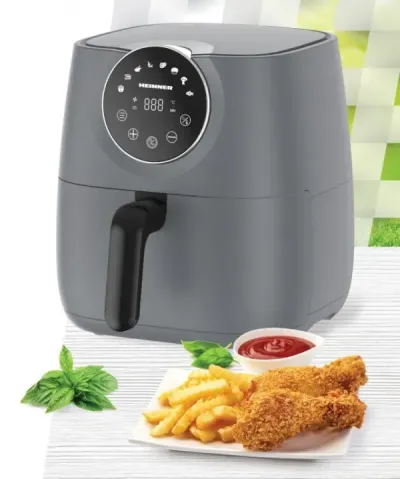 Heinner HAF-B6GREY1700 Air Fryer friteza 1700W 5.7L, Tamnoiva