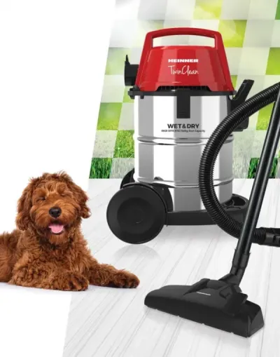 HEINNER HVC-MWD1400RD Wet & Dry vacuum cleaner 1400W, 21L container, grey