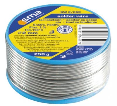 SMA Tinol za lemljenje SW0 5/250 srebrni, Srebrni