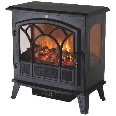 Home Električni ugradni kamin 1850 W, Crni