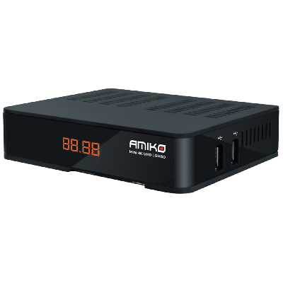 Amiko MINI 4K COMBO 4K Prijemnik combo DVB-S2X+T2/C 4K UHD USB PVR Ethernet, Crni