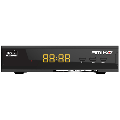 Amiko MINI COMBO 3 Prijemnik DVB-S2+T2/C H.265 Full HD HDMI USB, Crni