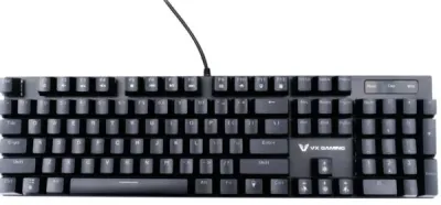 Volkano VX-230-BK mechanical Floki keyboard, blue switches USB RGB US, black