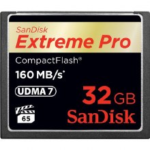 SanDisk Extreme Pro CF memory card, 160MB/s, 32 GB, VPG 65, UDMA 7