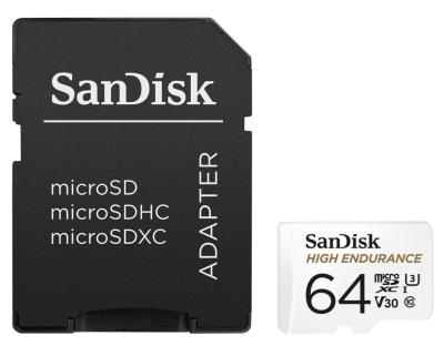 SanDisk High Endurance MicroSDXC Memorijska kartica 64 GB 100/40 MB/s + SD Adapter