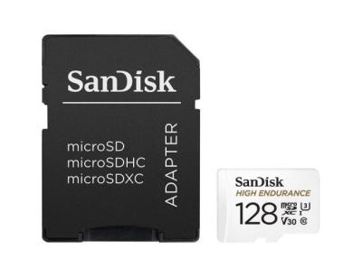SanDisk High Endurance MicroSDXC Memorijska kartica 128 GB 100/40 MB/s + SD Adapter