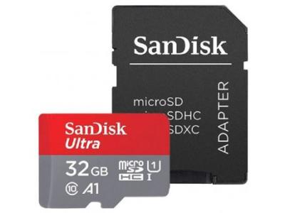 SanDisk Ultra MicroSDHC Memorijska kartica 32 GB 120 MB/s + SD Adapter