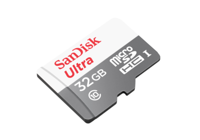SanDisk Ultra MicroSDHC memory card, 32 GB, 100 MB/s, Class 10