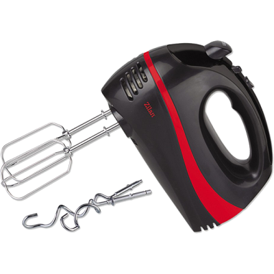 Zilan ZLN8402/BK Ručni mikser 5 brzina+turbo 300W, Crno-Crveni