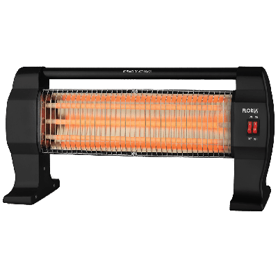 Floria ZLN1084 Kvarcna grejalica 1200 W, Crna