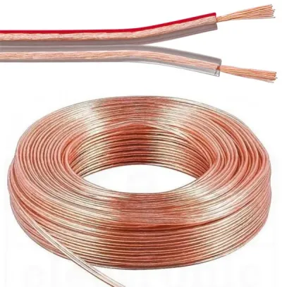 Gembird KABL-AUDIO-2X1.50/TP speaker cable, 2x1.5mm², 100m, transparent