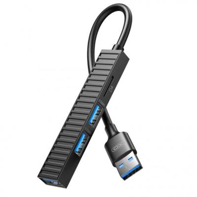 XO XO-HUB014A 4-in-1 Micro USB 3.0 docking station adapter 2xUSB2.0 TF, black