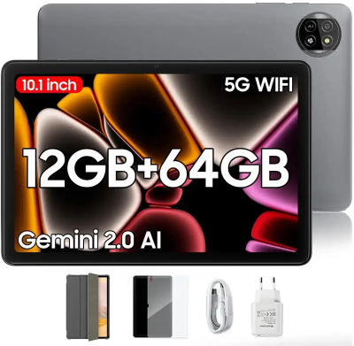 Tablet 10.1 Blackview Tab 20 Wifi 800x1280 HD+ IPS/4GB/64GB/5MP-8MP/Android 15/gray