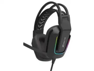 Наушники с микрофоном Xtrike GH712 RGB 3.5 mm черные
