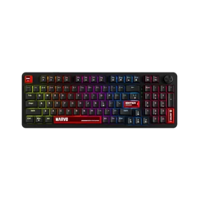 Marvo KG937 Bežična tastatura USB-C, Crna