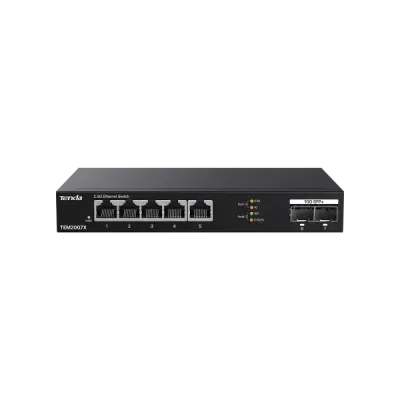 Tenda TEM2007X Mrežni switch 5 portova 2.5Gbps 2x 10G SFP+ Metalno kućište